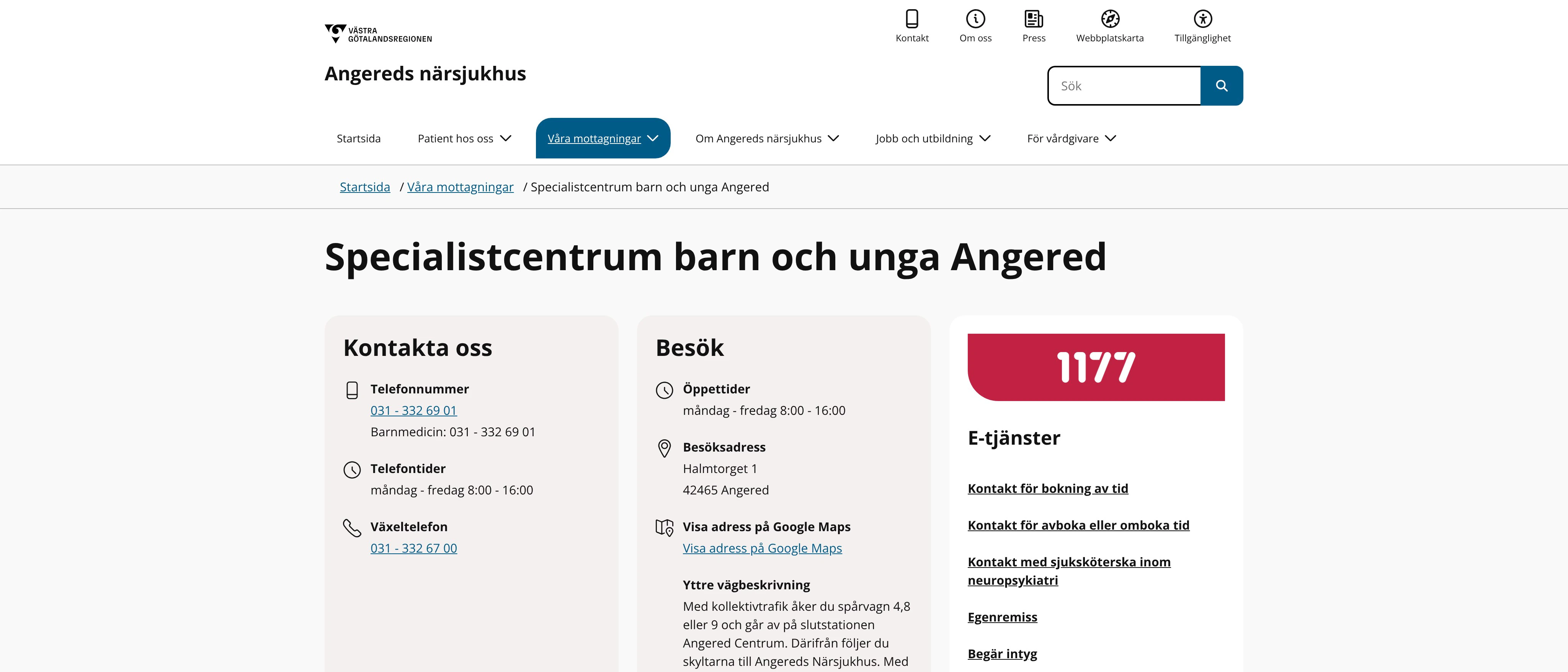 Specialistcentrum Barn och Unga Angered, Angered