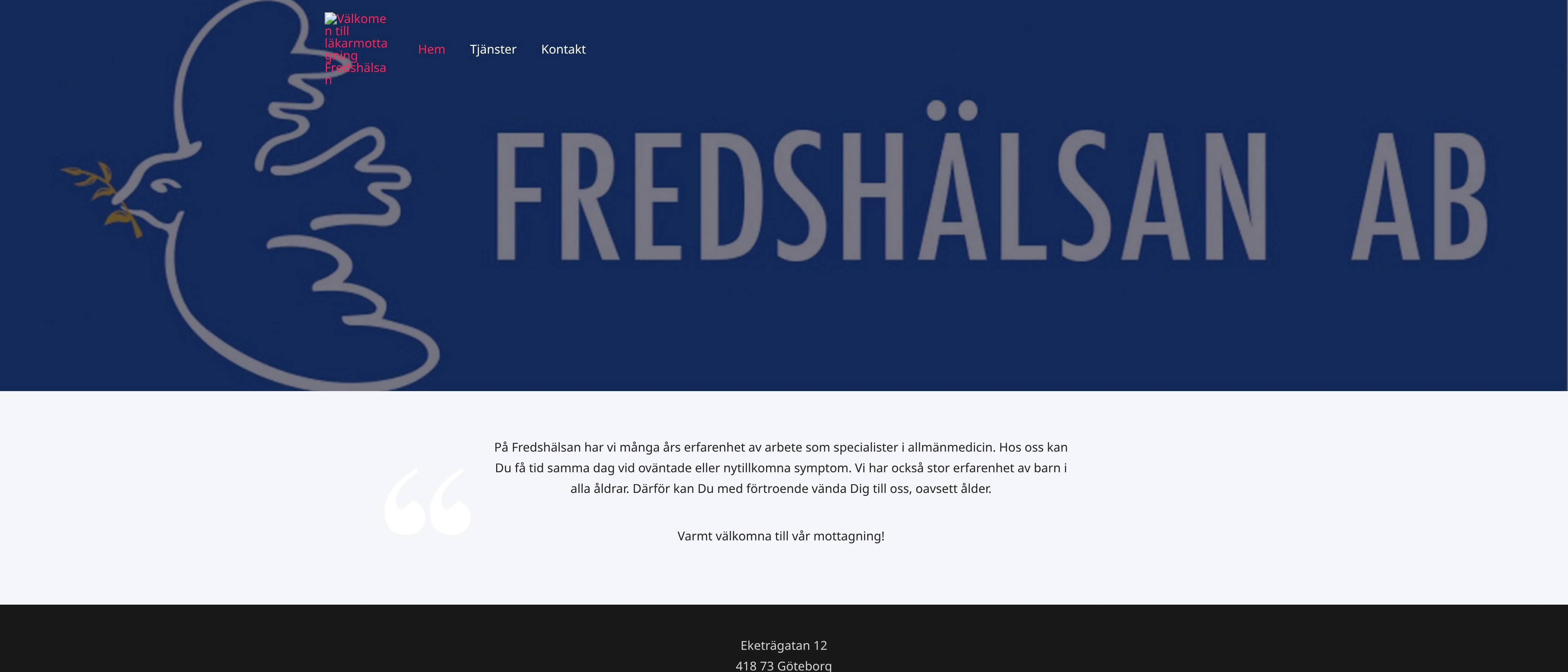 Fredshälsan Primärläkarna Susanne Nilsson, Göteborg