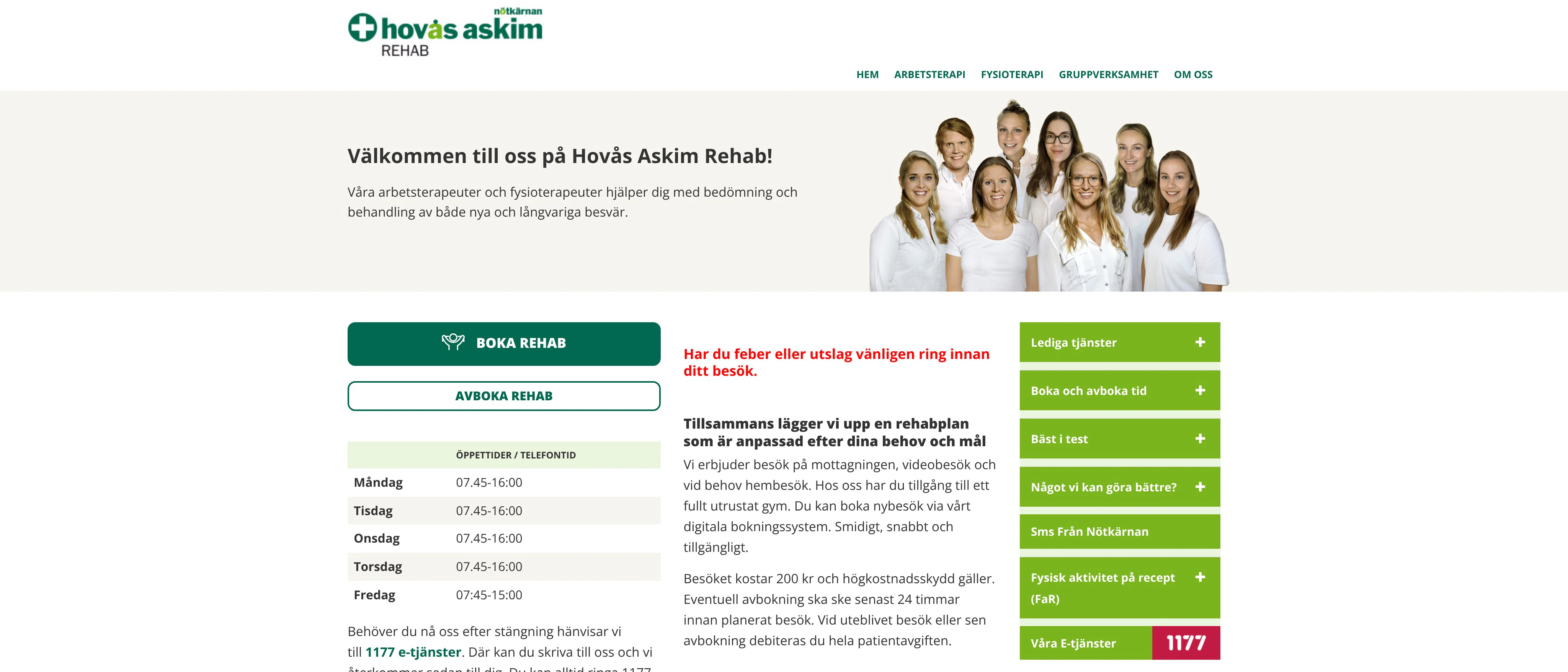 Hovås Askim Rehab, Askim