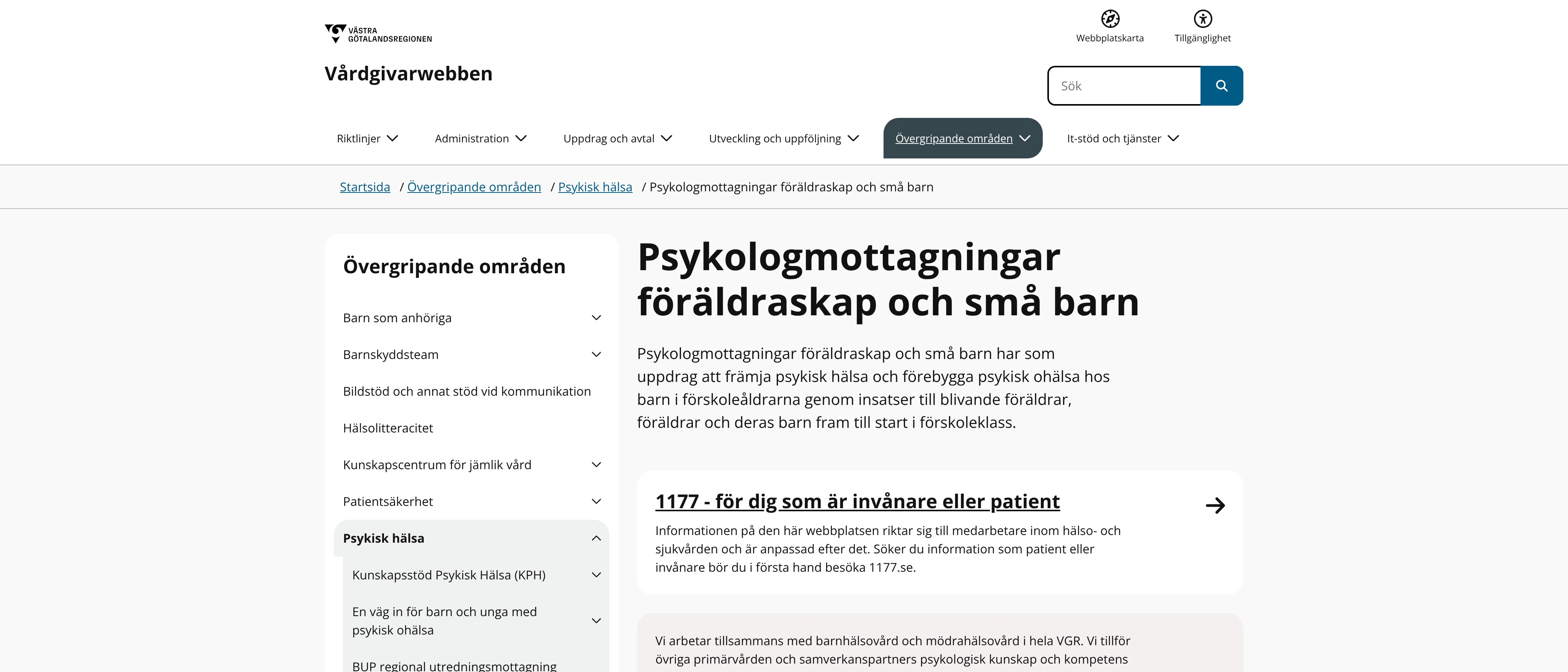 Skaraborg psykologmott föräldraskap och små barn