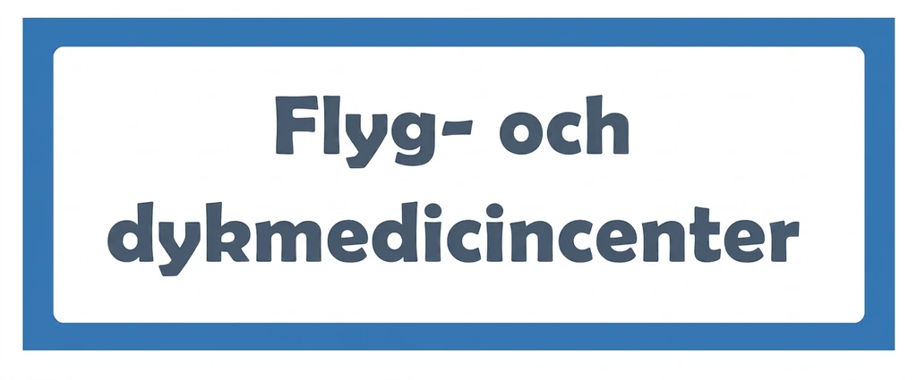 Flyg- & dykmedicincenter logotyp