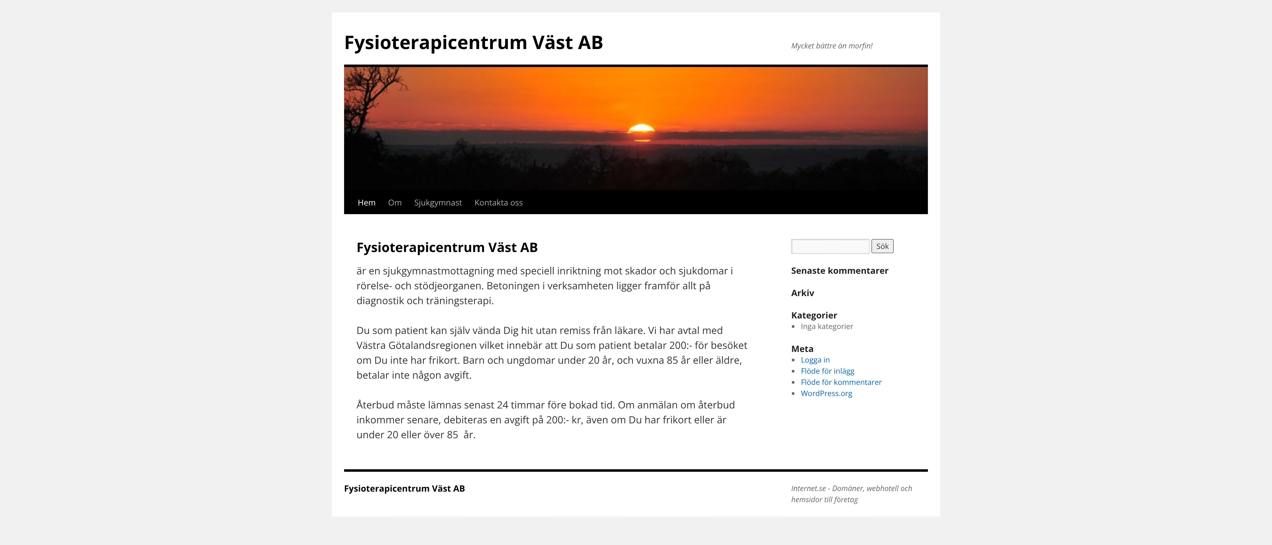 Fysioterapicentrum Väst AB Erik Vånder, Kinna