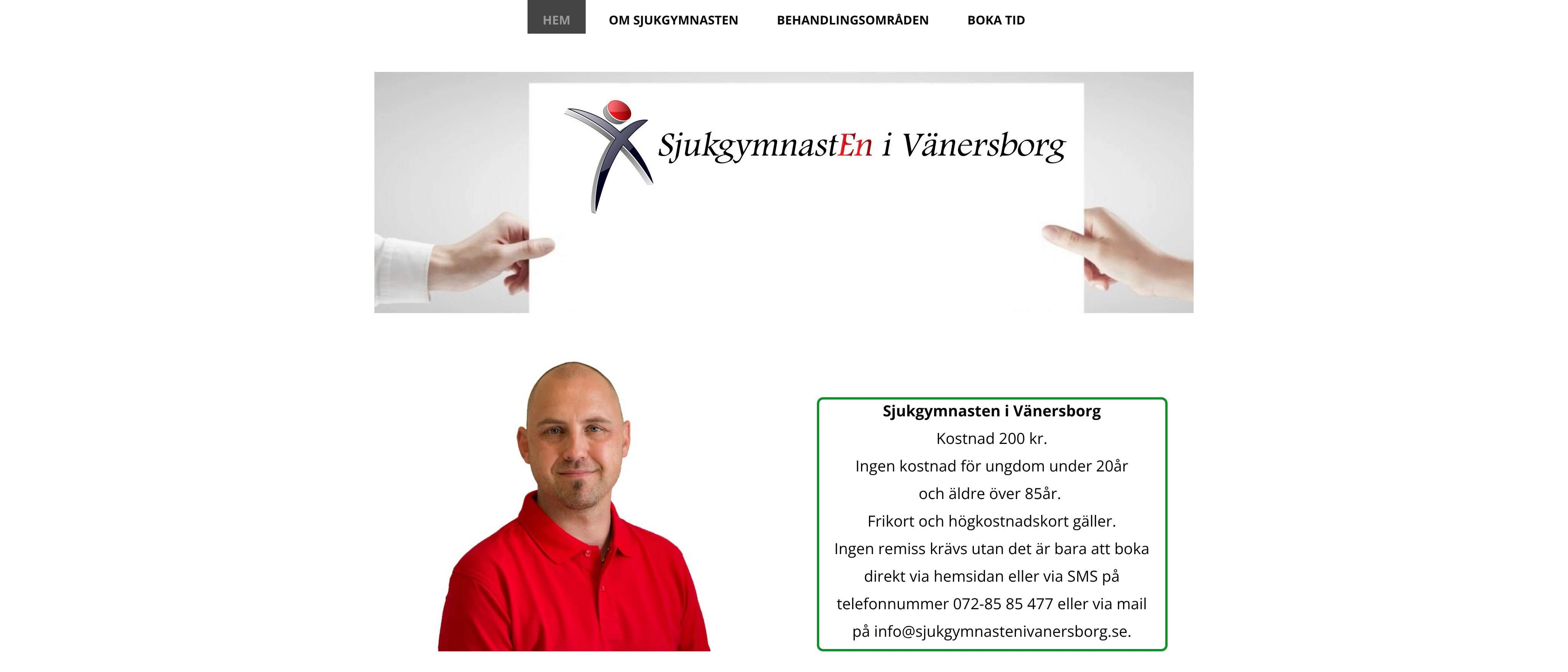 Sjukgymnasten i Vänersborg Johan Cederlund, Vänersborg