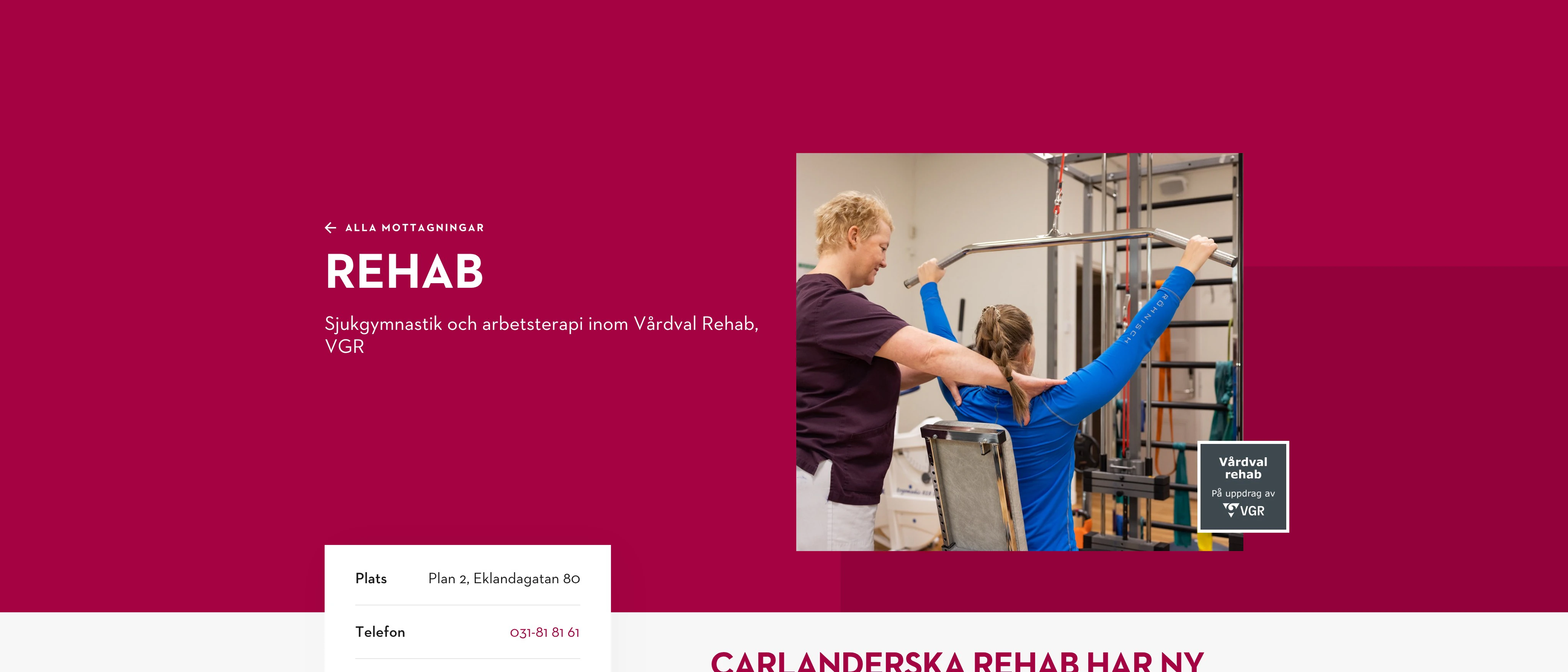 Carlanderska Rehab, Göteborg