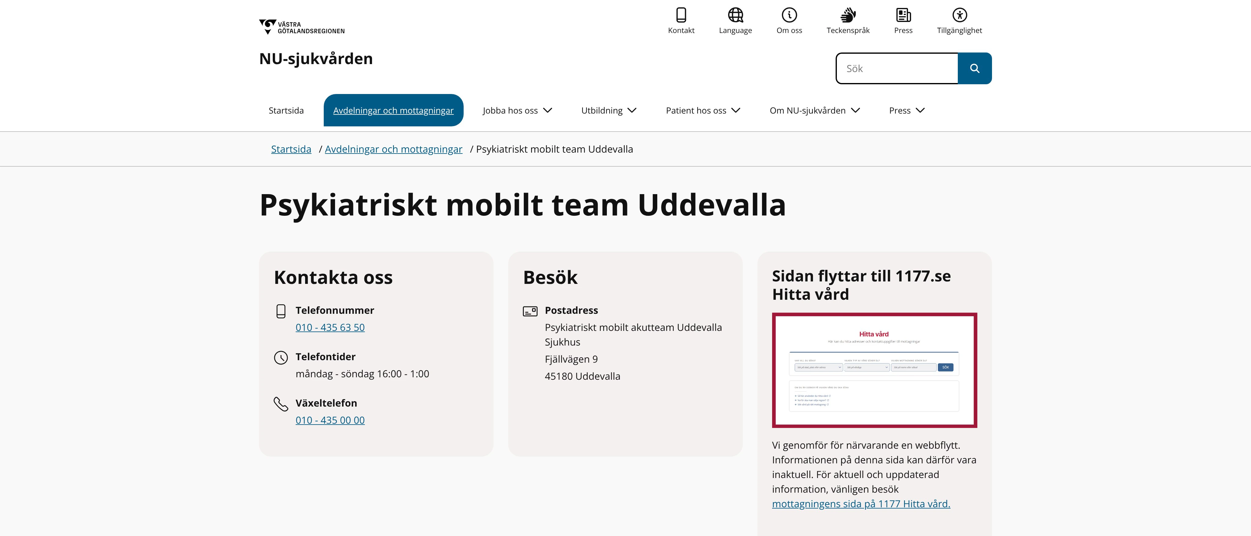 Psykiatri mobilt team Uddevalla