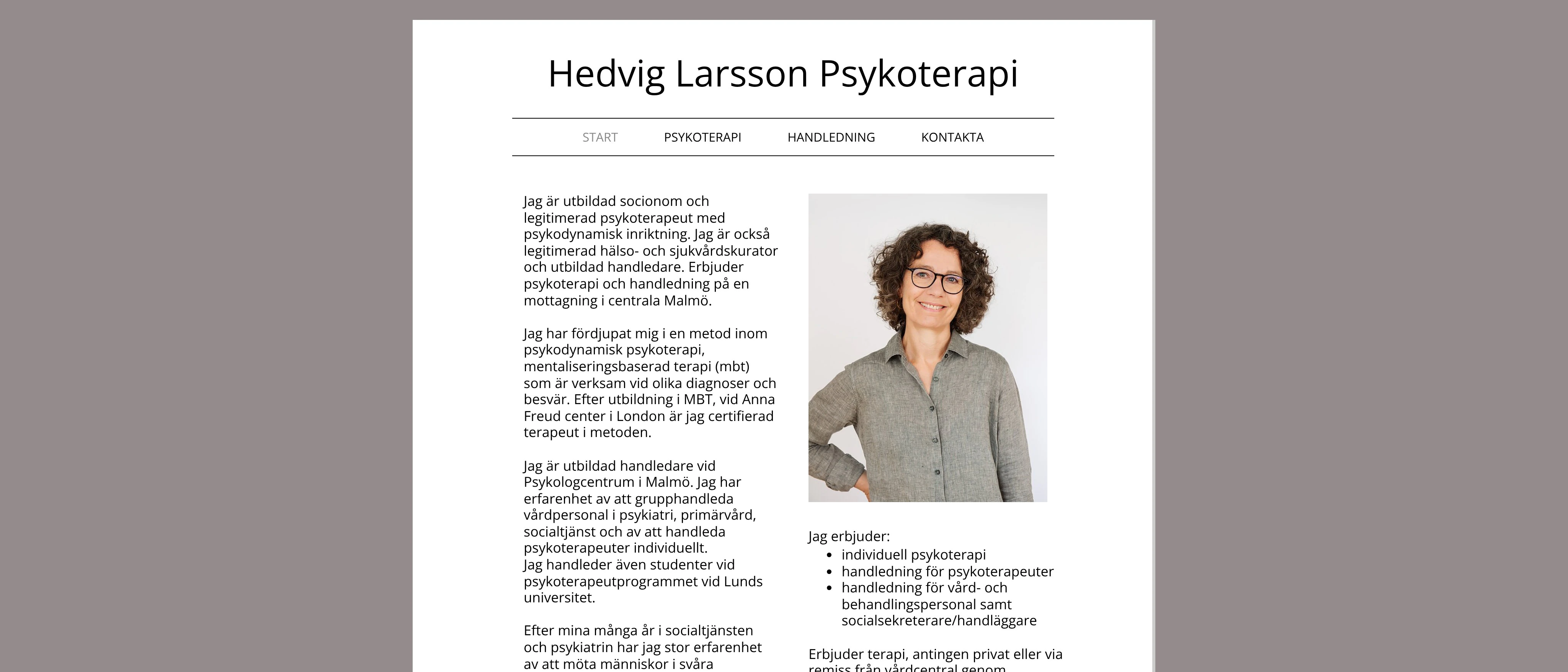 Hedvig Larsson Psykoterapi, Malmö