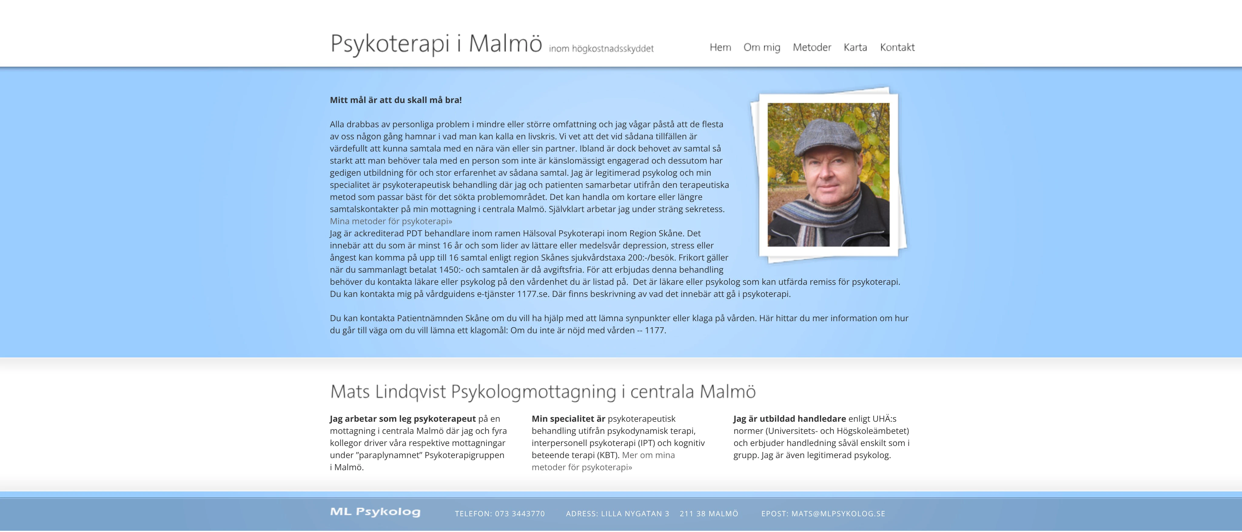 Mats Lindqvist Psykoterapimottagning, Malmö