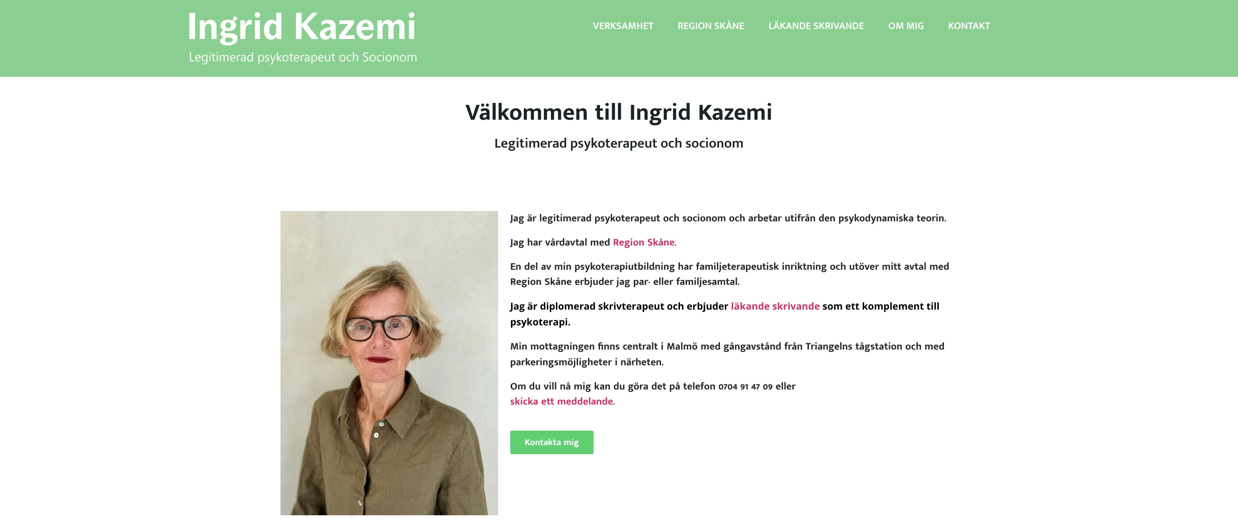 Psykoterapimottagning Ingrid Kazemi Malmö, Malmö