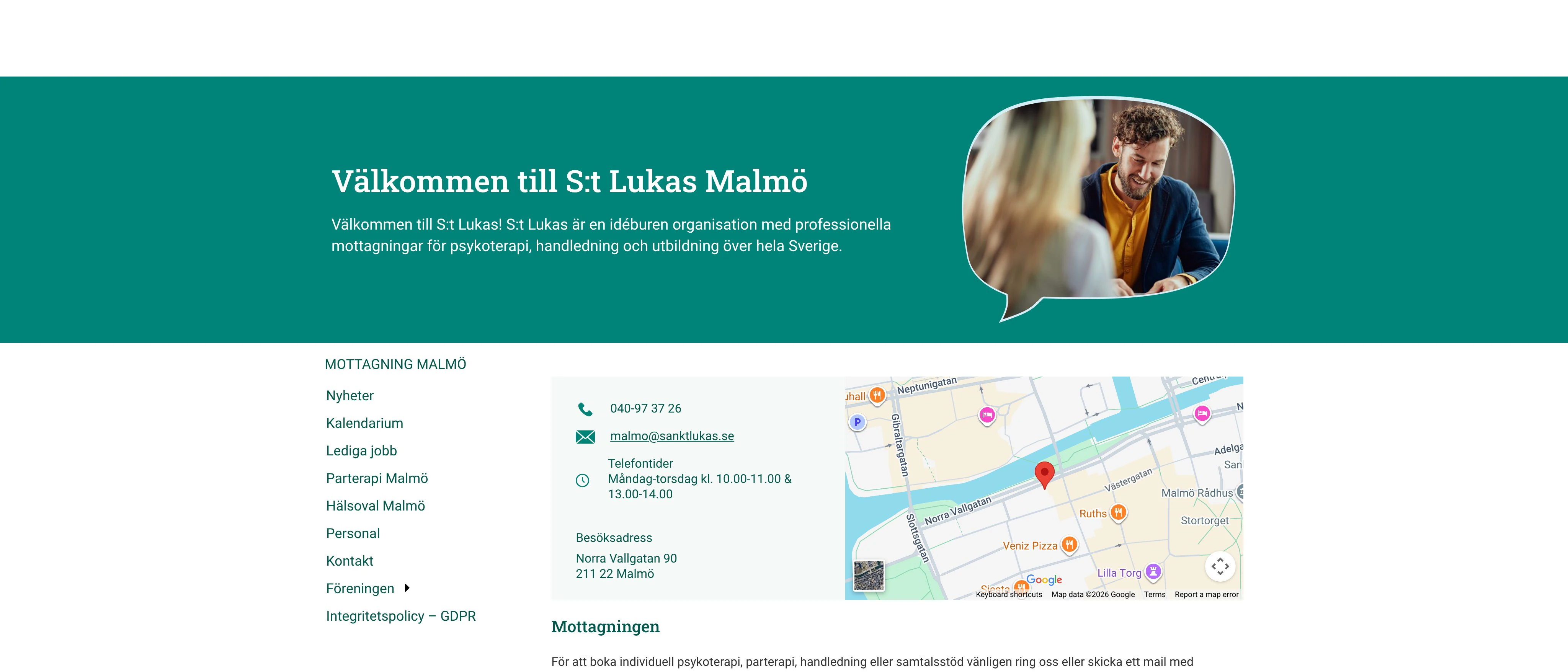 Psykoterapimottagning Sankt Lukas Malmö