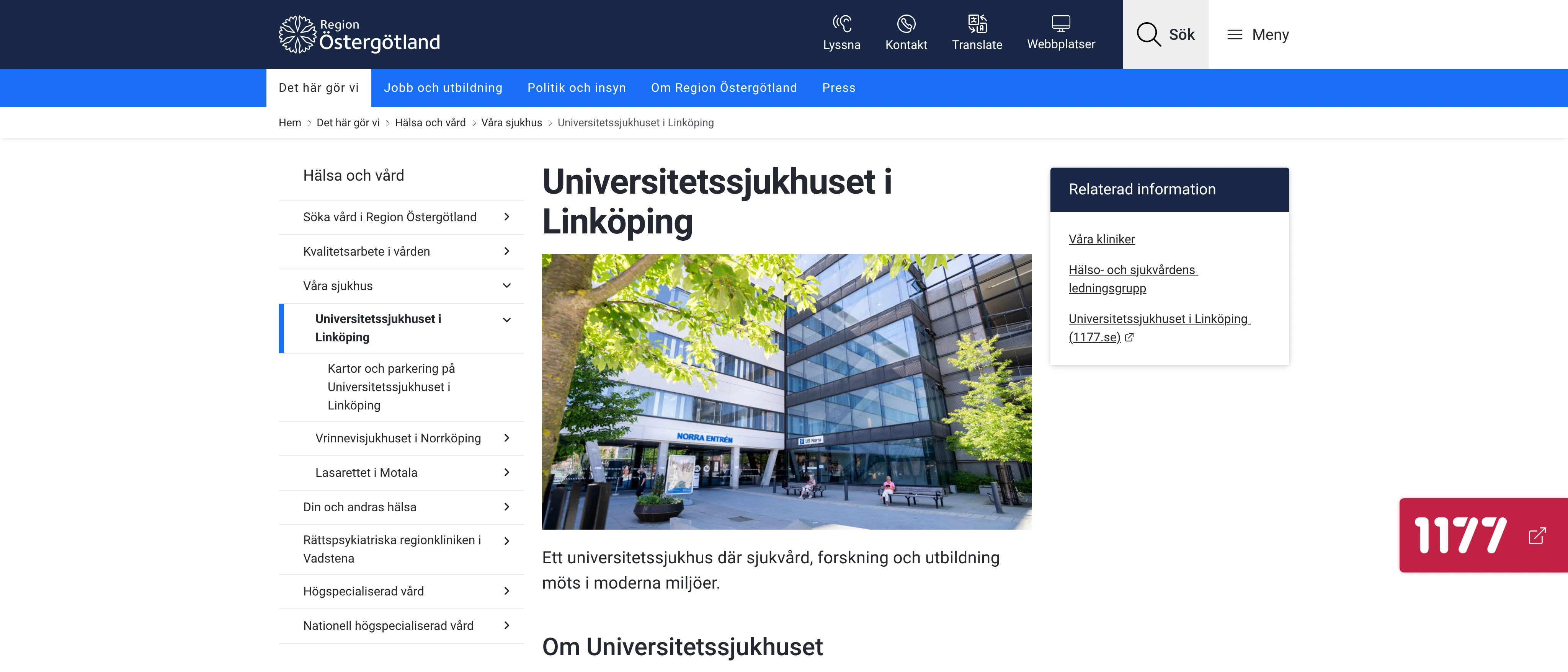 Universitetssjukhuset i Linköping