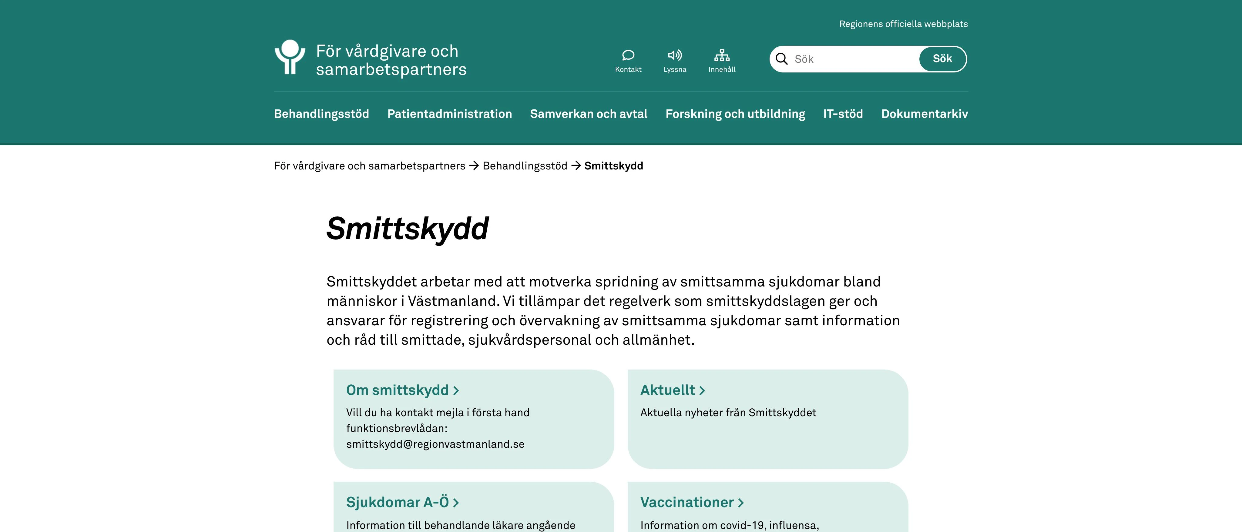 Enheten för smittskydd och vårdhygien
