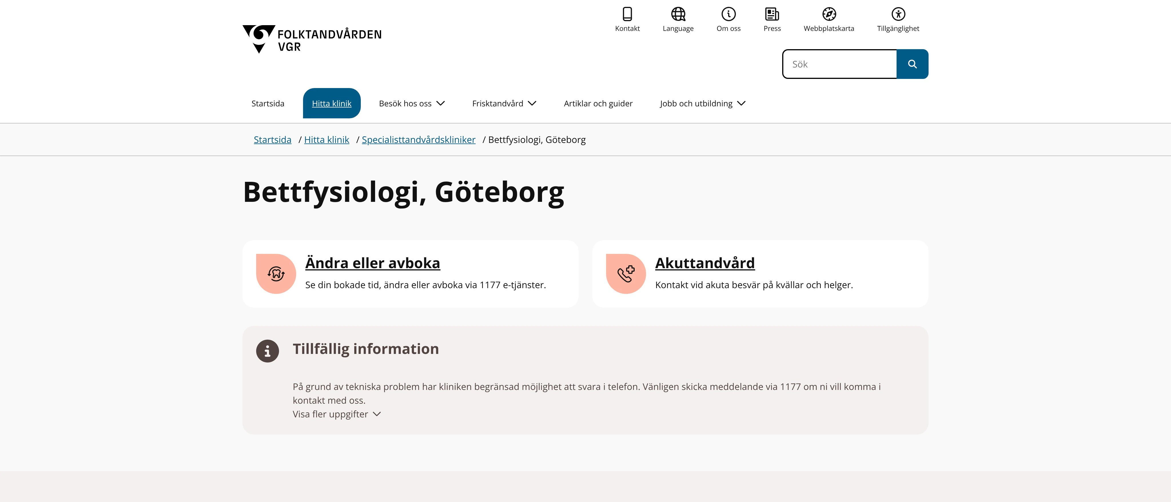 Specialistkliniken för bettfysiologi Göteborg, Göteborg