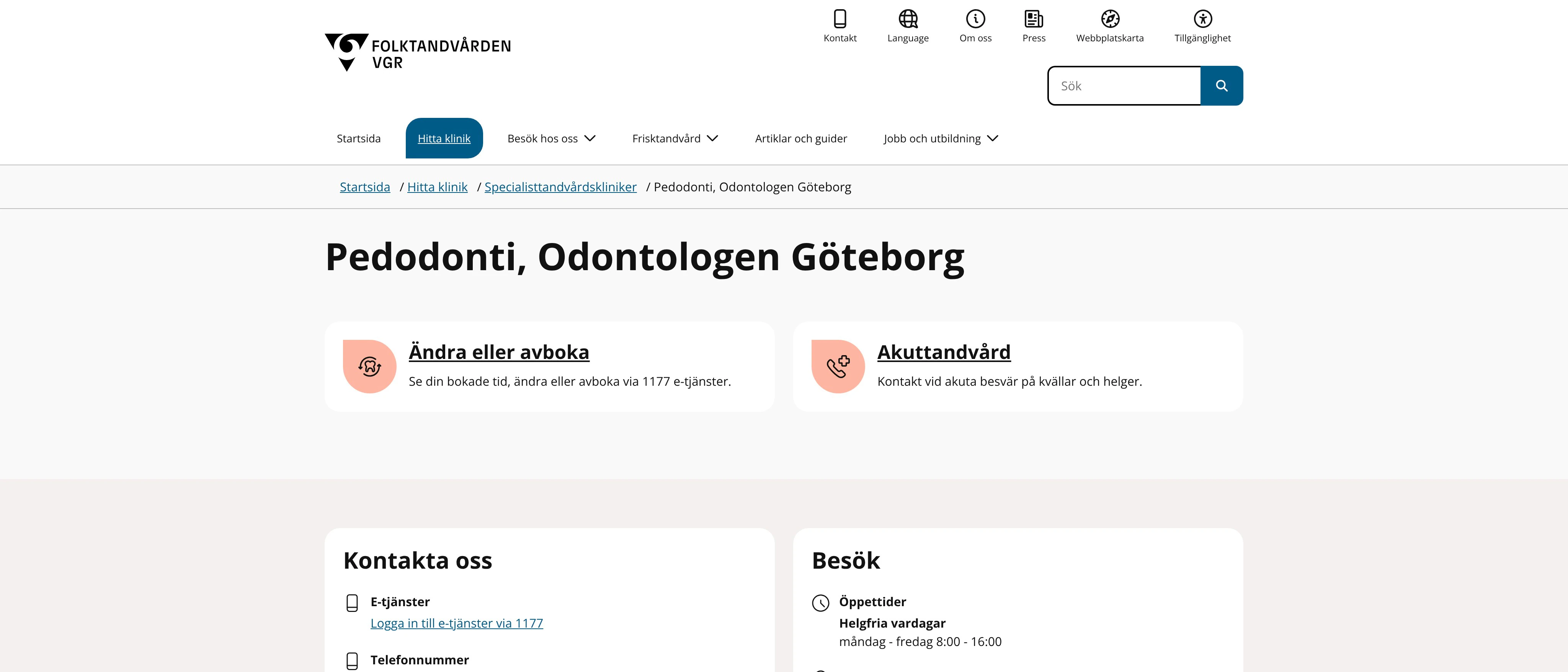 Specialistkliniken för pedodonti Göteborg, Göteborg