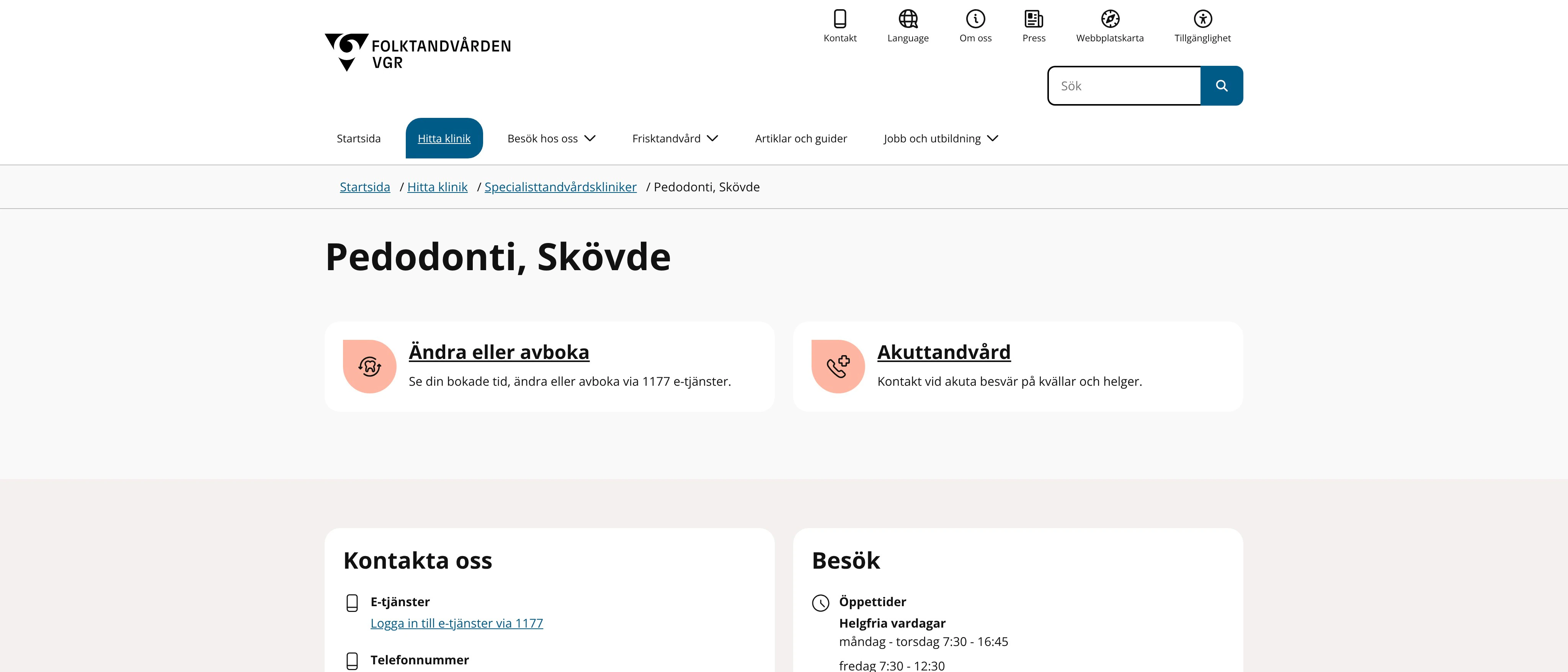Specialistkliniken för pedodonti Skövde, Skövde