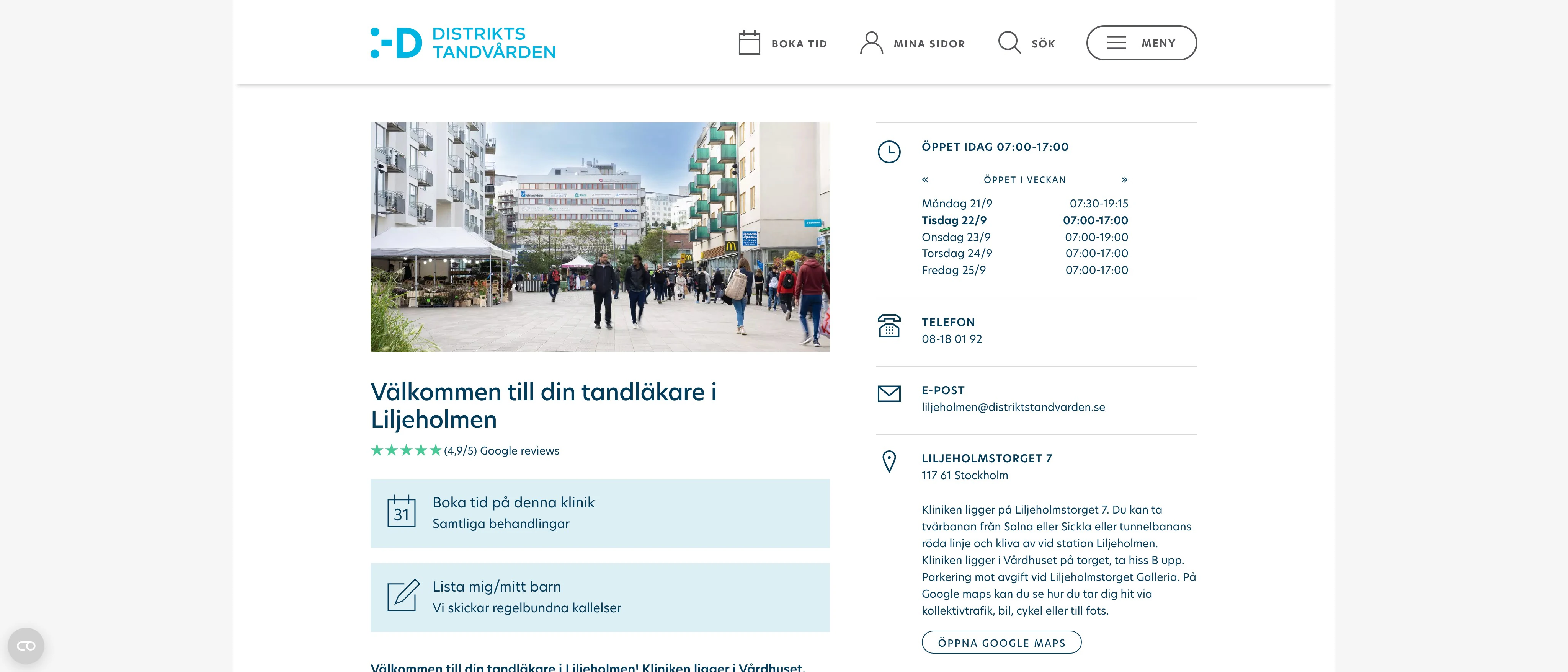 Distriktstandvården Liljeholmen