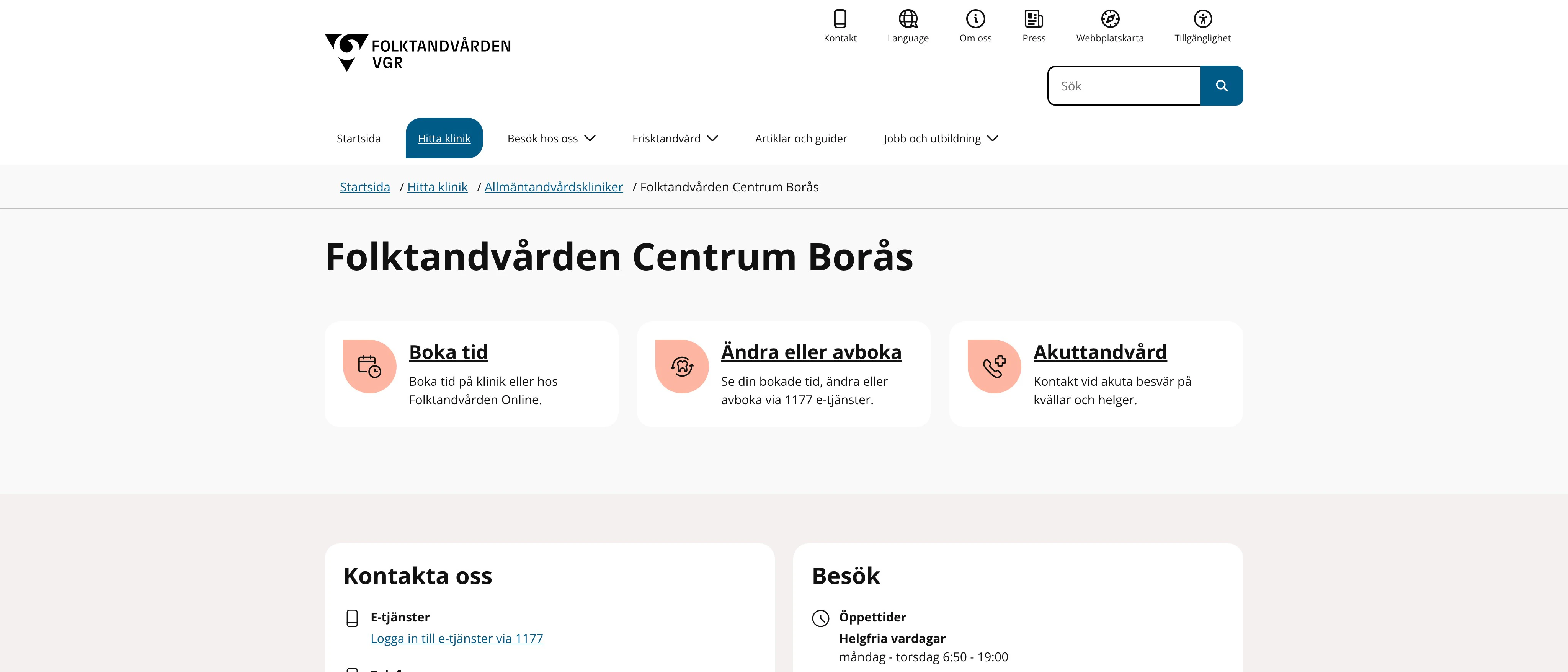 Folktandvården Borås Centrum-Sandared, Borås