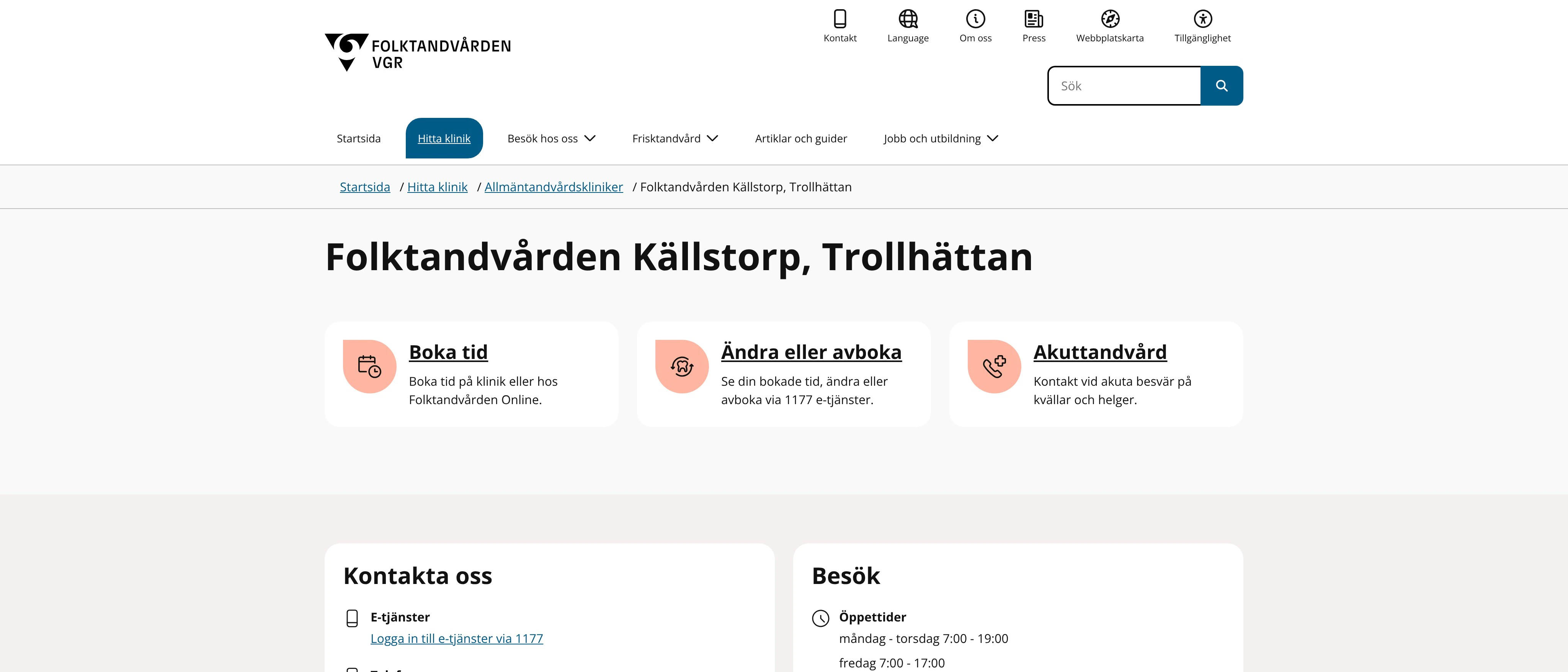 Folktandvården Källstorp Trollhättan, Trollhättan