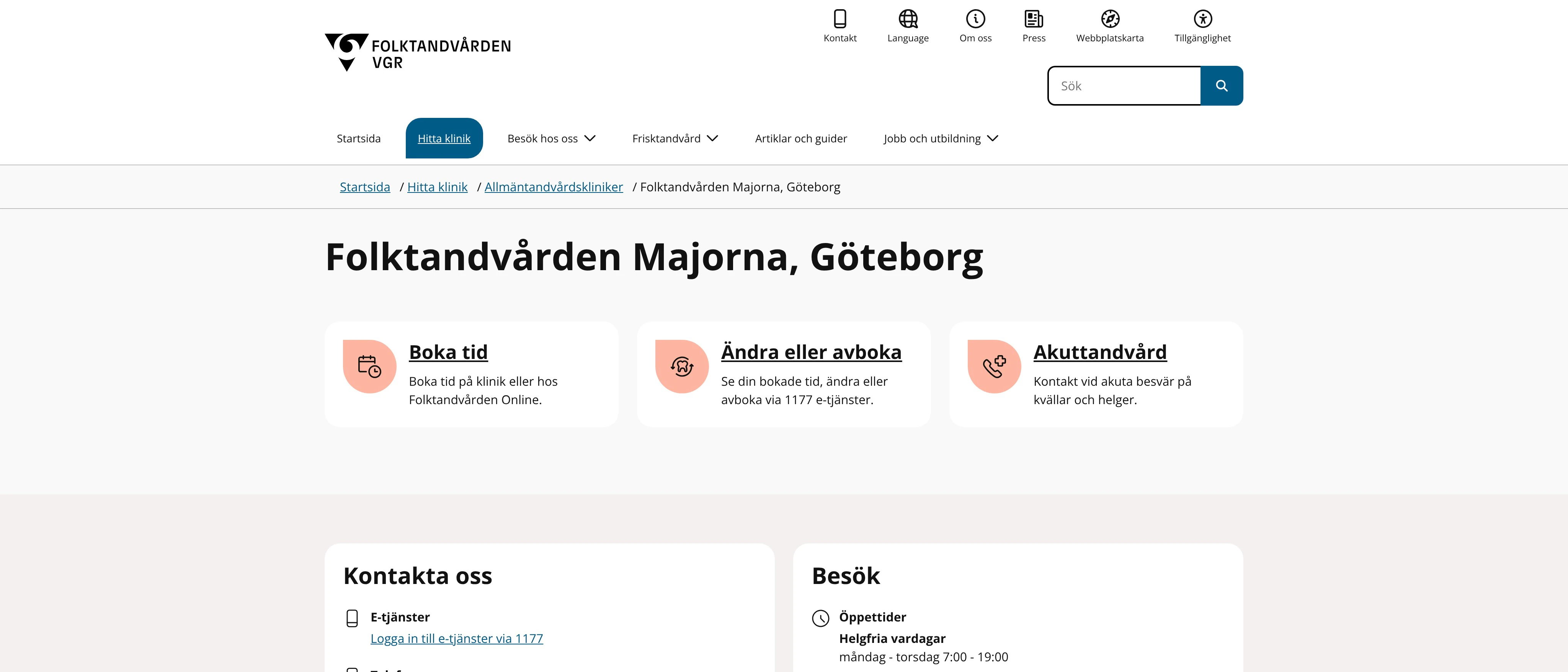 Folktandvården Majorna Göteborg, Göteborg