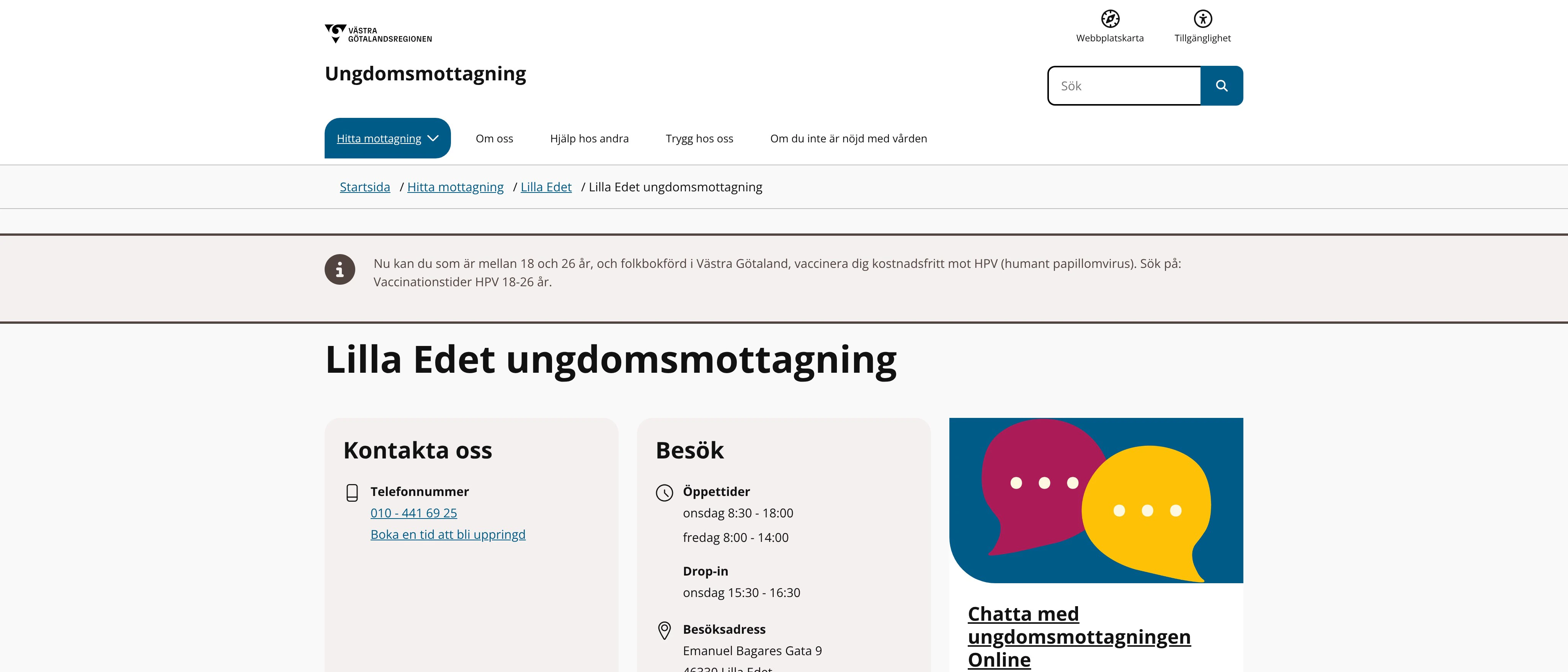 Lilla Edet ungdomsmottagning