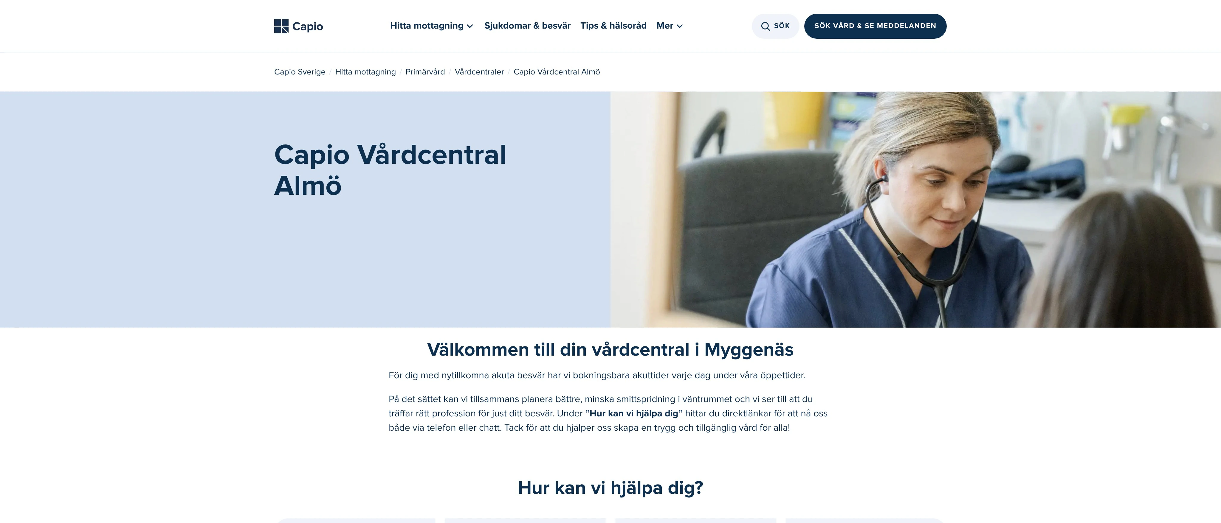 Capio Vårdcentral Almö, Myggenäs