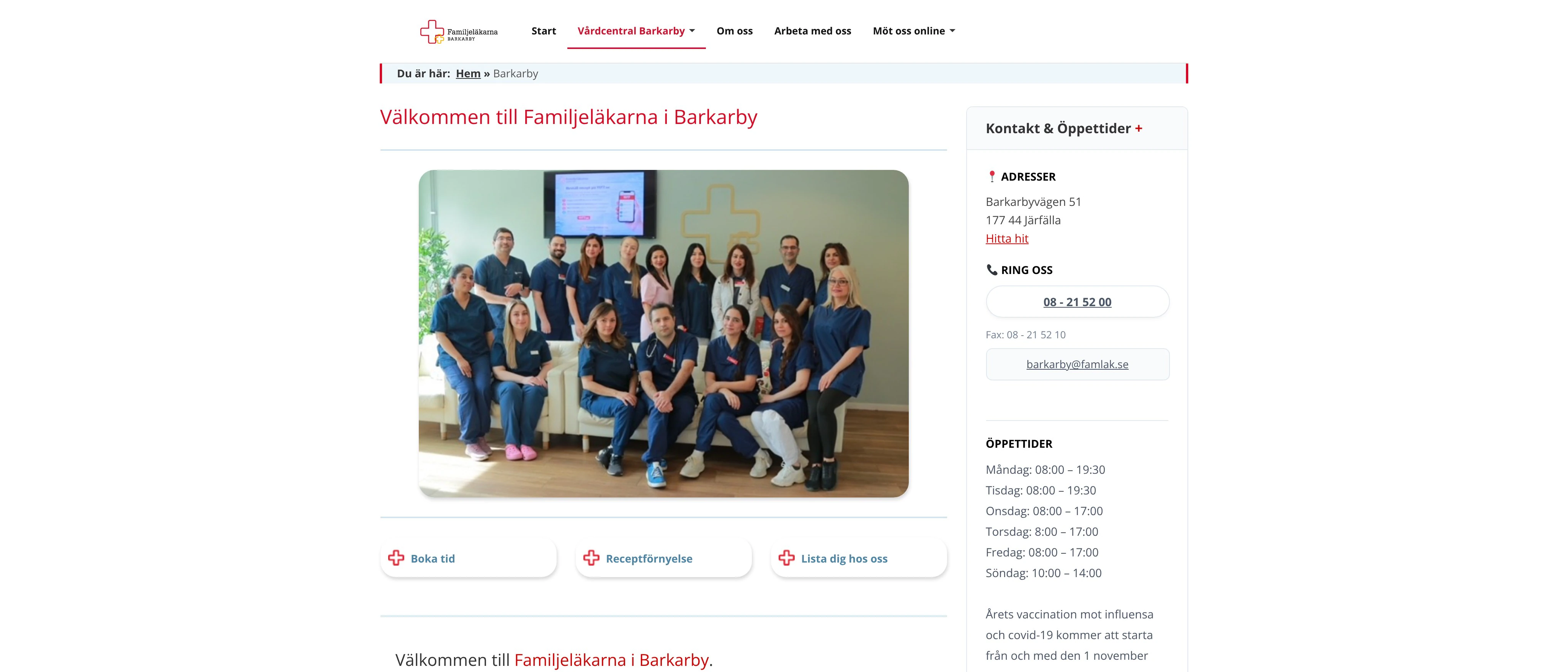 Familjeläkarna Barkarby Vårdcentral