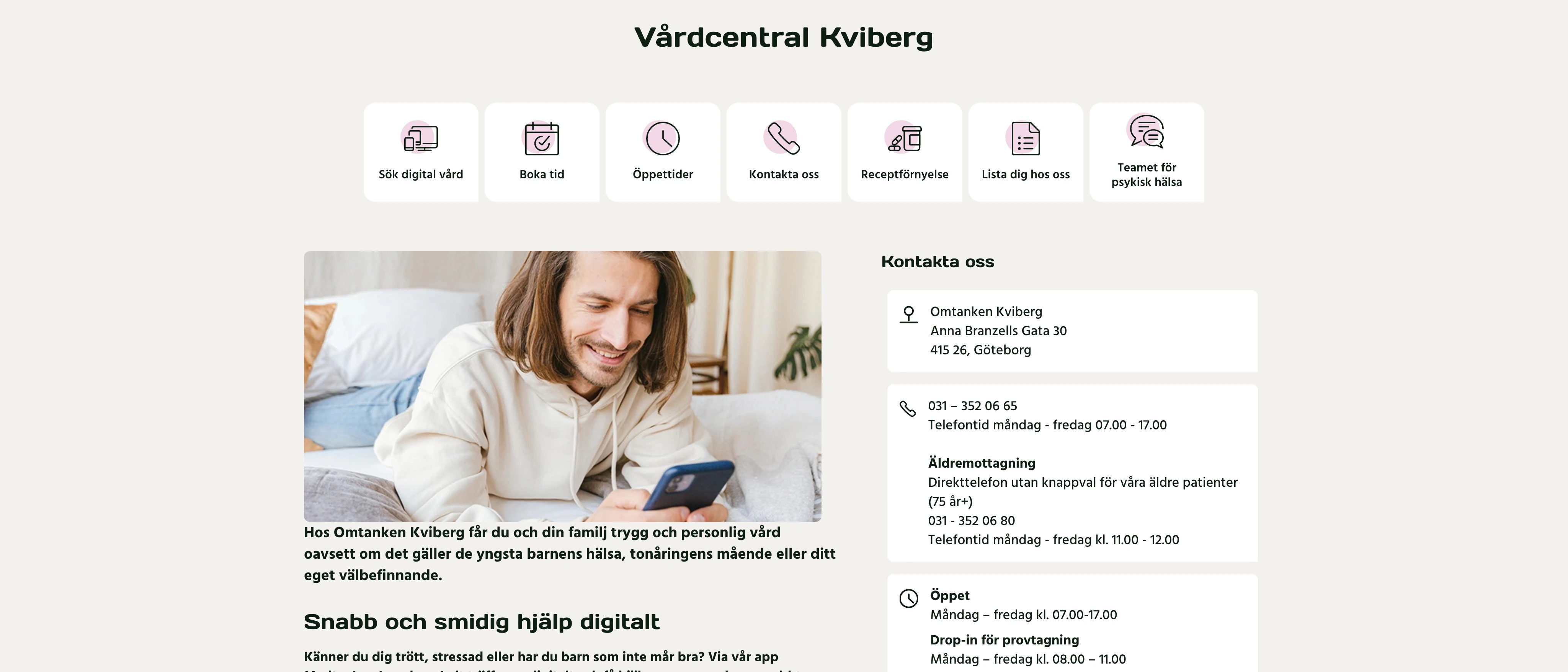 Omtanken Vårdcentral Kviberg, Göteborg