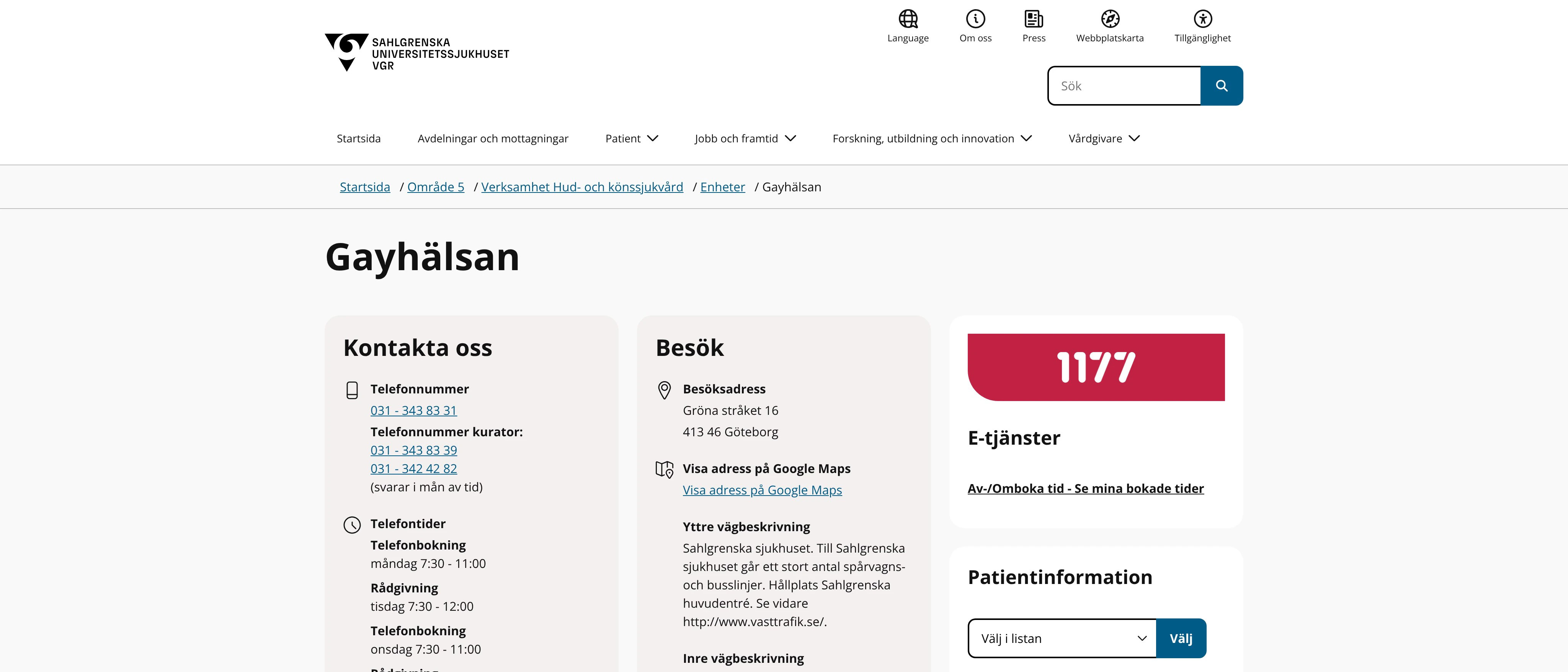 Gayhälsan, Göteborg