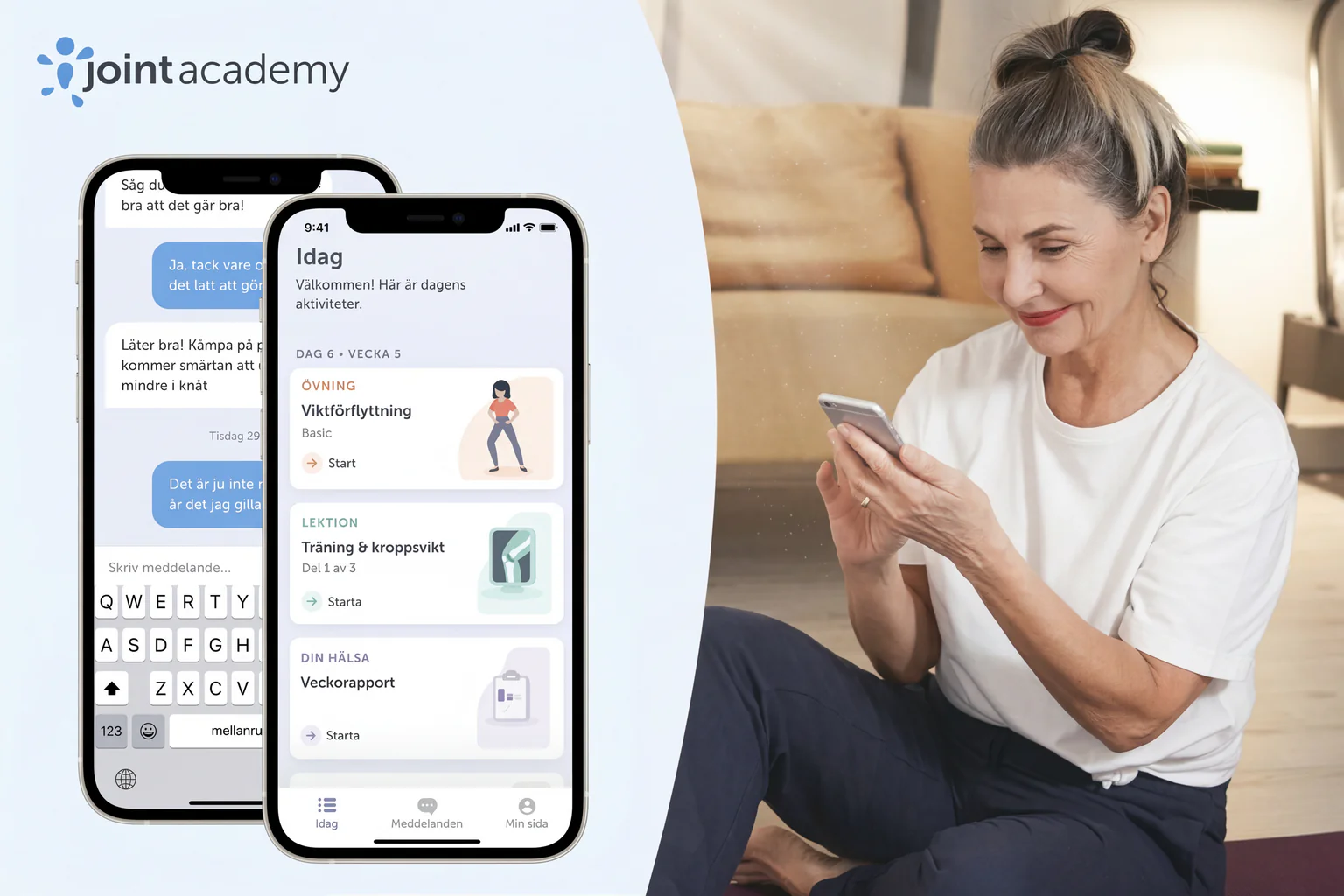 Artrosskola online hos Joint Academy – så fungerar appen